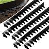 Teodute 5 Pezzi 1m Acciaio Zincato Corteccia per Giardino, Solido Durevole Bordura per Aiuola, 10cm Altezza Bordo per Aiuole, Bordura per Giardino per Scale Prato Sentiero (Nero)