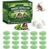Generic 20 Pastiglie Repellenti per Topi alla Menta - Palline Antitopo Naturali ed Ecologiche per Casa e Giardino - Esca Repellente Sicura per Allontanare Roditori da Cucina, Bagno e Soggiorno