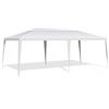 COSTWAY Gazebo da Giardino 3 x 6 m, Tendone per Feste con Struttura in Metallo, Impermeabile e Protezione UV, per Feste, Barbecue, Giardino e Spiaggia (3 x 6 m)