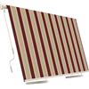 Aeffe Brico Aeffe Tenda da Sole a Caduta 200 x 250 Centimetri cm Avvolgibile, Estensibile, Struttura in Alluminio Tessuto 280gr/mq (Bordeaux e Crema 200x250)