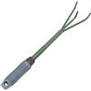 Hohopeti Rastrello da Giardinaggio a Tre Denti in Acciaio Portatile Utensile Manuale per Diserbo e Lavorazione Terreno Attrezzo Leggero per Giardino Prato Cortile e Parco