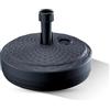 GARDENIX Base per ombrellone, Rotondo, Antracite, Effetto Rattan, in plastica, riempibile con Sabbia, Acqua, Ghiaia in Giardino, Spiaggia, terrazzo, portaombrelli