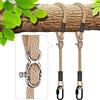 BeneLabel 2 pezzi Corda per Altalena, 150cm Cinghia per Amaca Regolabile Corda di Estensione in Poliestere con Moschettone per Sedia Sospesa Trave dell'Albero Set Parco Giochi Kit di Sospensione