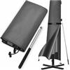 Kingsleeve Kinglseeve Copertura Ombrellone Ø max. 330cm Fodera Protettiva Impermeabile Asta Telescopica Grigio