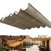 ZFEBHMY Tenda Parasole Retrattile, Esterno Impermeabile Tenda da Sole Scorrevole, Crema Solare Vela Parasole A Onda con Occhielli e Corda per Terrazze Cortili Verande e Gazebo-Khaki||250x300cm