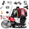 Generic Macchina da giardino multifunzione a 4 tempi, con 8 accessori, per paesaggistica e agricoltura