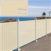 LIJIAO Rete Ombreggiante 60 x 220 cm in HDPE 220G ㎡, Frangivento, Protezione Solare, Permeabile, Anti-Uv, Telo Frangi-Vista Balcone con Fascette e Funi para Jardín Exterior, Color Crema