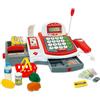 Teorema Giocattoli, Cassa Giocattolo per Bambini, Registratore di Cassa Giocattolo con Scanner Luci e Suoni, Calcolatrice Vera, Scontrino Estraibile e Accessori Supermercato Inclusi