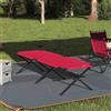QUAHEAS Letto pieghevole da campeggio in tessuto Oxford, 193 x 69 x 45 cm, pieghevole e portatile con robusto telaio in acciaio, leggero e compatto per esterni, tenda, festival, escursionismo, pesca