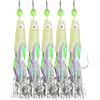 Tsophreniq 5Pcs String Esca da Pesca Strisce Esche Pesce Esche Pesce Pelle di Pesce Linea Pesca Linea Rig Esche Stringa