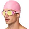 Generic Cuffia e occhialini da nuoto | a prova di perdite anti-appannamento con protezione UV | Occhialini da nuoto per adulti - per esplorazione in piscina all'aperto
