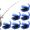 brooksnaji Clip per canna da pesca: 6 pezzi, antiscivolo, portatili, riutilizzabili, per pesci, supporto per canna da pesca per acqua di mare, fiume, lago, torrente, jigging profondo, Co