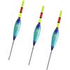 Tsophreniq 3Pcs LED Elettronico Rock Fishing Float Strikes Slip Drift Tubo Luce Galleggiante Pesca Sdrucciolevole LED Elettronico Rock