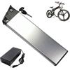 JCXYL EV Pacco batterie al Litio per ebike da 48 V 13 Ah 15 Ah 17,5 Ah Batteria per Bici Pieghevole da 52 V 17,5 Ah Batteria Rimovibile con Caricabatterie per Motore di Bici elettrica,48v 13ah