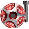 JIASHUNHE Serie Sterzo MTB Mountain Bike Cuscinetto Auricolare Tappo Superiore Coperchio della Ciotola Accessori for Biciclette in Lega di Alluminio for Forcella Sterzo da 28.6mm(Black 2)