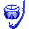 Generico Panorama Maschera da snorkeling Scuba Diving Gonna in silicone resistente alle onde Nuoto(Green)