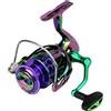 Gungtj Fishing Reels, Spin Reel Saltwater, Smooth Gear Ratio Wheel, Bait Casting Spinner for Adventures, Inshore Fishing, Catfish, Catfishing, Trot, Bass, Lightweight and Sturdy