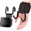 Generic 2 ganci da polso per sollevamento pesi, ganci per sollevamento pesi, impugnature da polso, ganci per sollevamento pesi, ganci per sollevamento pesi, nero muscoloso