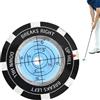 Generisch Golf Green Reader - Marcatore di livello ABS, guida di precisione per il putting, 4 x 4 x 0,5 cm, 20 g, bolla circolare, bilancia di lettura verde a doppia faccia per uomini e donne
