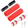 Beatanug Set di estensioni per manubrio a LED per scooter elettrico Max G30 ES, striscia ricaricabile con impugnatura in silicone, asta ad altezza personalizzata, accessorio per visibilità notturna, rosso (Y)