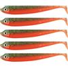 YROHGKPN 5 esche morbide a coda di T da 9,5 cm, in PVC di alta qualità, con design flessibile, per pesca in acqua dolce, lucioperca, esche affondanti