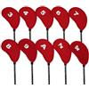 Generic Golf Club Head Covers for Woods,10pcs Embroidered Label | Accessories Men, Driver Headcover, Fits Most Clubs