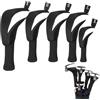 Générique Golf Schläger Head Sleeves - Golf Club Head Covers, Golfschläger -Schläger -Head Sleeves | 5 Pezzi Di Legno Ibrido | Casco Con Ancia Traspirante Racchetta con Targhe, Schütz