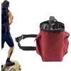 brooksnaji Borsa per gesso: borsa portaoggetti con cerniera, borsa per gesso da arrampicata, borsa di stoccaggio del gesso borsa per sollevamento pesi, borse per palestra, borse per gesso con cintura