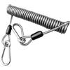 Tsophreniq Cordino elastico da pesca con moschettone, corda in acciaio inox, telescopica, per uso esterno, 150/200/300 cm