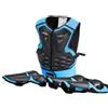 Generic Set di protezioni per tutto il corpo, ammortizzanti, ventilate, regolabili, per petto, colonna vertebrale, spalle, gomiti, ginocchia, protezione dagli impatti multi-sport, per bambini, motocross, sci