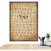 Generic Fitness Exercise Poster Yoga Workout Chart, fitnes Charts Full Body Routine Guide | Ideal/adatto per Home Gym Studio Stretching Flexibility Strength Training Advanced Professional Practice