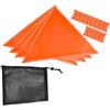 Gungtj Segnali per segnaletica arancione fluo - Custodia impermeabile arancione per zaino da caccia | Patch di sicurezza magnetiche ad alta visibilità con borsa a coulisse per avventura all'aperto e