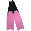 CHTKAGV Pinne for immersione a lama lunga a piede intero for apnea e snorkeling(BlackYellow,M)