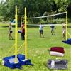 Generic Set di pali da badminton da pallavolo, rete portatile per sport, giardino, base stabile, resistente