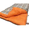 OLPro Hush, Sacco a Pelo Unisex-Adulto, Grey/Orange, 190 x 75 cm