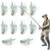 Generic Esche da pesca a spinner - Set di 10 pezzi in silicone con gonna locale a spinner | Pesca per pesce acqua famiglia campeggio