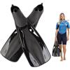 Generisch Pinne da snorkeling, pinne da nuoto per adulti, attrezzatura da snorkeling, 54 x 17 x 10 cm, leggere ed ergonomiche, attrezzatura da allenamento per spiaggia, piscina, mare, profondo, acque