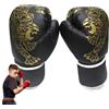 Genérico Guanti da boxe - Sparring da allenamento professionale, in pelle Maya | Guanti da boxe per bambini | Guantoni da combattimento in stampo personalizzato per una regolazione, ideali per