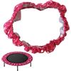CNAFGBGG Mini copertura a molla per trampolino per bambini 36 pollici 6 fori Protezione protettiva per trampolino di ricambio Accessori di copertura rotondi in tessuto Oxford resistenti allo strappo, Nero