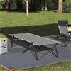 QUAHEAS Letto pieghevole da campeggio, rosso, 206 x 76 x 47 cm, telaio in acciaio, tessuto Oxford, portatile, leggero, stabile, compatto, ideale per campeggio, escursionismo, festival, pesca, trekking
