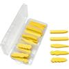 yanwuwa 15pcs Colori Assortiti Dimensioni Schiume Galleggianti Mosche Secche Legare Accessori Da Pesca per Tramogge Ragni Mosca Impermeabili Legare Cilindri
