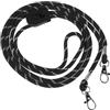 Outanaya Guinzaglio per Guanti da Sci Regolabile Clip, Resistente Strappo, in Poliestere e Plastica, per Sport sulla Neve e Snowboard, Colore Nero