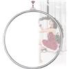 Generic Aerial Lyra Hoop per allenamento di danza aerea e yoga, in acciaio inox, 90 cm