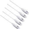 Tsophreniq Float Sinkend Tipo Casting Bobine Casting Float Quick Fly Fishing Sticks Trasparente Acrilico Bobbers 5Pcs Accessorio da pesca