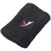 Generic Braccialetto sportivo in spugna nera, in cotone, taglia unica, 8 cm, per sport all'aria aperta