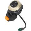 Tsophreniq Interruttori impermeabili a 5 pin a 3 funzioni, con indicatori di direzione e clacson per fanali per scooter elettrico KugooM4