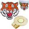 Opilroyn Clip magnetica per cappello da golf, clip per cappello da golf - Segnalibro a forma di tigre | Forchette magnetiche della palla da golf