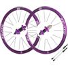 QHYRZE 700C Set Di Ruote For Bici Da Corsa Cerchio In Lega Di Alluminio Freno A Disco 9 * 100mm/9 * 135mm Sgancio Rapido Center Lock Ruota For Bicicletta A 7, 8, 9, 10, 11, 12 V(30mm)
