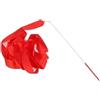 WANGSHAOWEI Nastro Ginnastica Ritmica Bambina Nastri Danza 2M 4 Metri Nastro Colorato Ragazza Ritmica Arte Ginnastica Balletto Streamer Asta Twirling Bastone Arcobaleno Allenamento Sportivo(Green,2m)