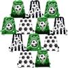 PQKL-Party Zaino Coulisse Calcio - 12Pcs Borse Gadget Compleanno, Bustine Regalini Festa Bambini